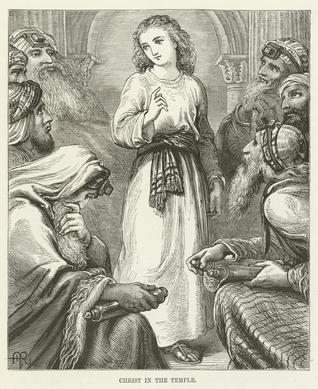 Chrystus w świątyni autorstwa English School