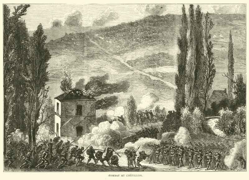 Walka pod Chatillon, październik 1870 autorstwa English School
