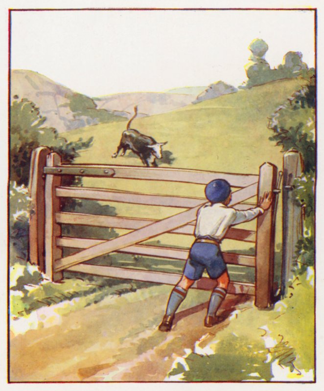 Polecenia: Szybko zamknij bramę (kolorowa litografia) autorstwa English School
