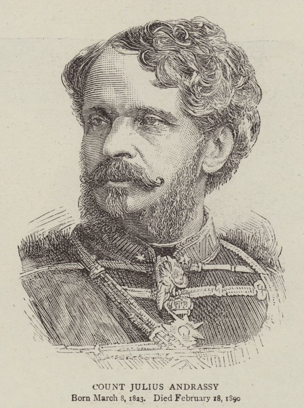 Hrabia Julius Andrassy (grafika) autorstwa English School