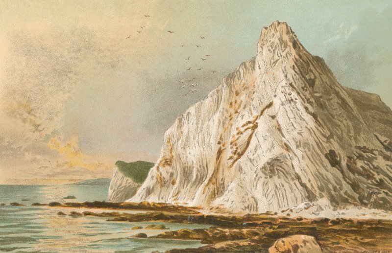 Culver Cliff — wyspa Wight autorstwa English School