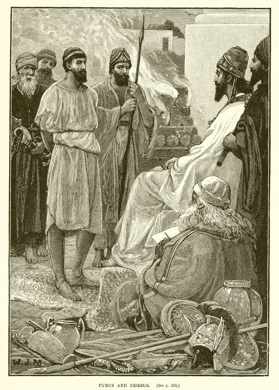 Cyrus i Krezus autorstwa English School