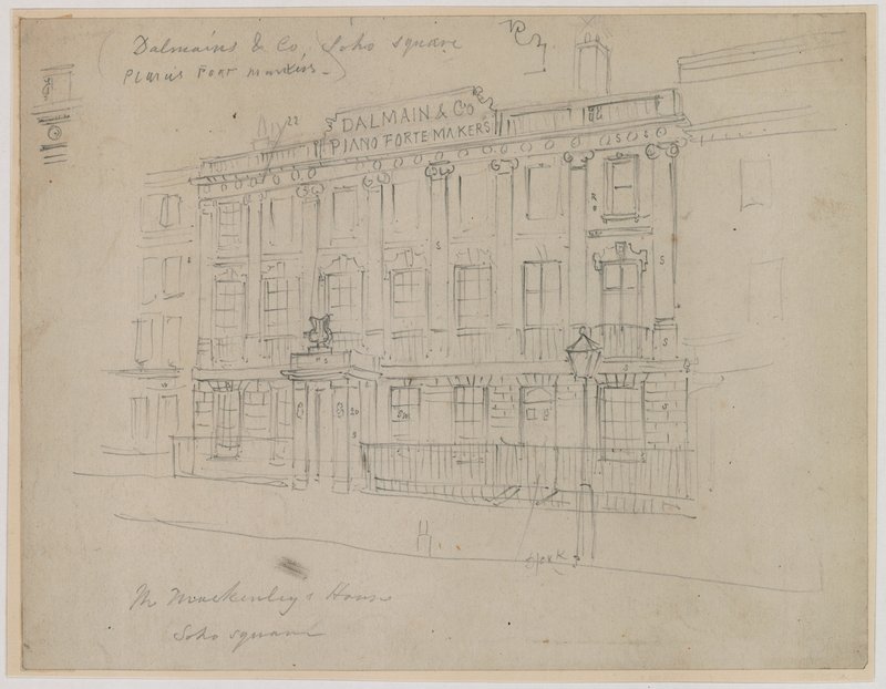 Producenci fortepianów DAlmains, Soho Square autorstwa English School