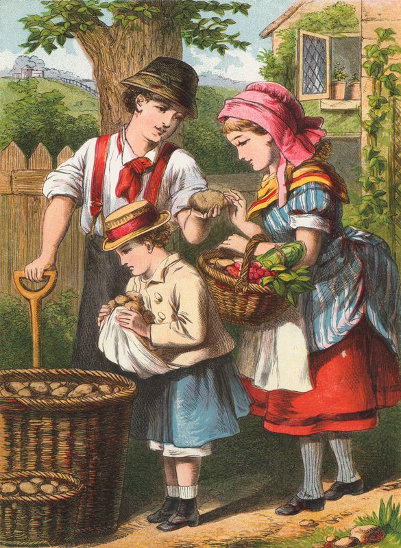 Kopanie ziemniaków autorstwa English School