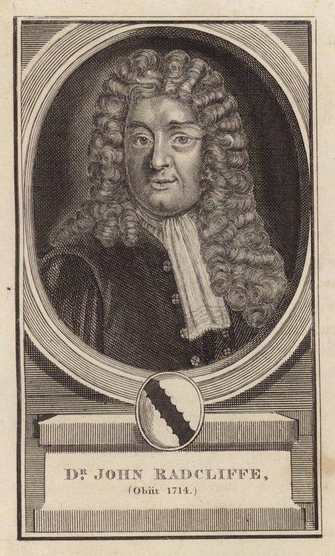 Dr John Radcliffe zmarł w 1714 r. autorstwa English School
