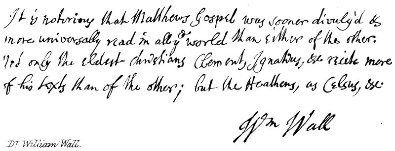 Dr William Wall autorstwa English School