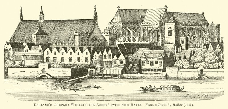Świątynia Anglii: Opactwo Westminster, z Hall autorstwa English School