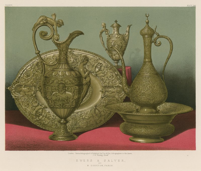 Ewers and Salver autorstwa M. Gueytona, Paryż autorstwa English School