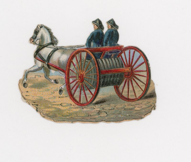 Ochrona przeciwpożarowa (chromolitho) autorstwa English School