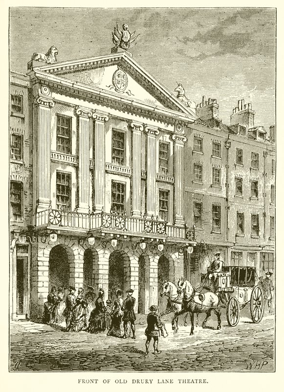 Front Starego Teatru Drury Lane autorstwa English School