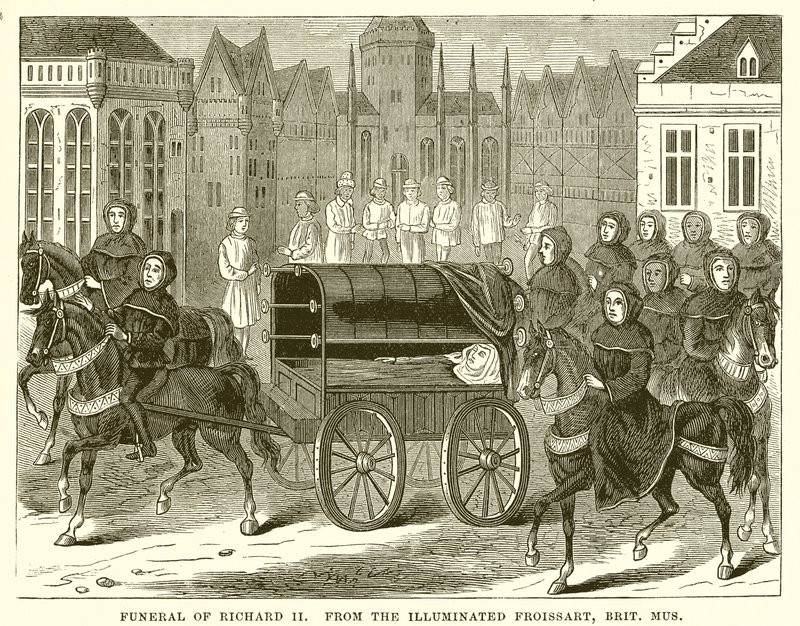 Pogrzeb Ryszarda II autorstwa English School