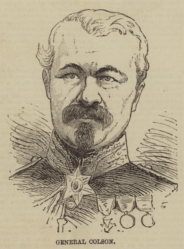Generał Colson (Grawerowanie) autorstwa English School