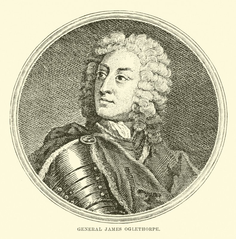 Generał James Oglethorpe autorstwa English School