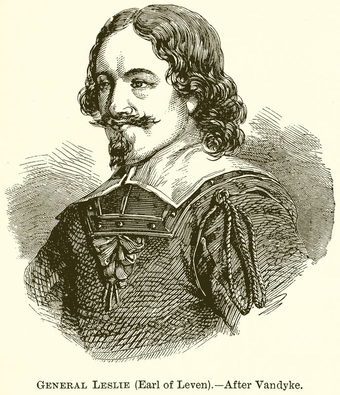 Generał Leslie (hrabia Leven) autorstwa English School