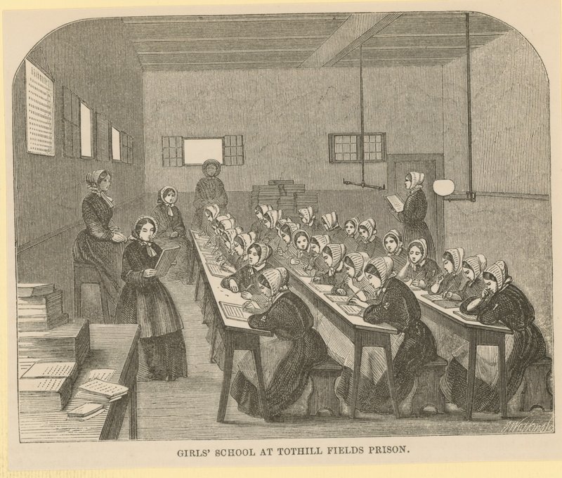 Szkoła dla dziewcząt w więzieniu Tothill Fields autorstwa English School