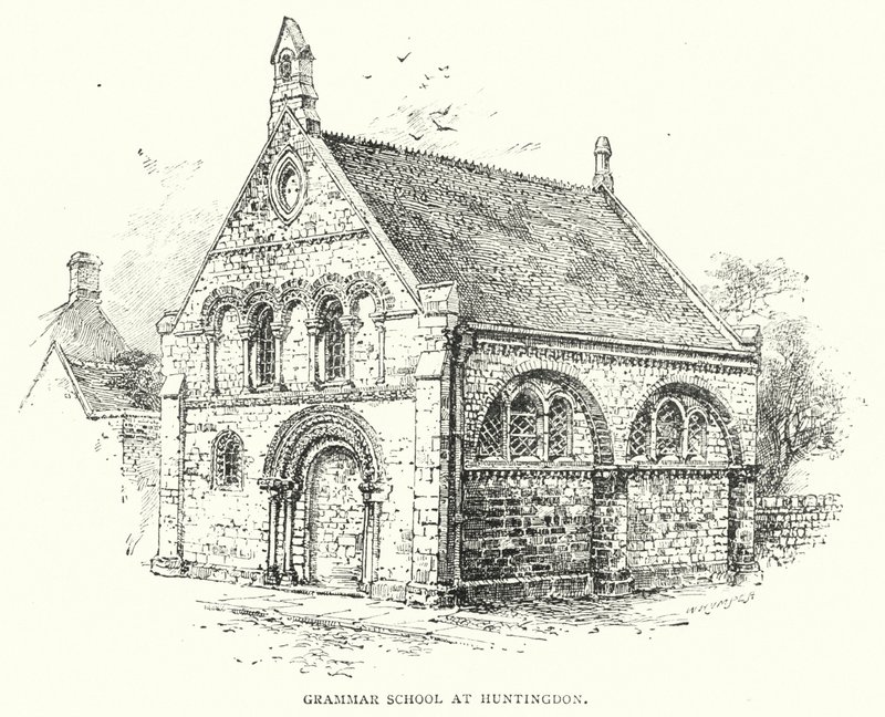 Gimnazjum w Huntingdon (grafika) autorstwa English School