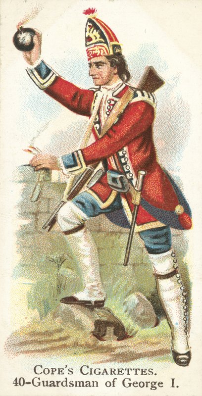 Gwardzista, król Jerzy III (chromolitho) autorstwa English School
