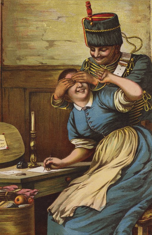 Zgadnij kim jestem (chromolitho) autorstwa English School