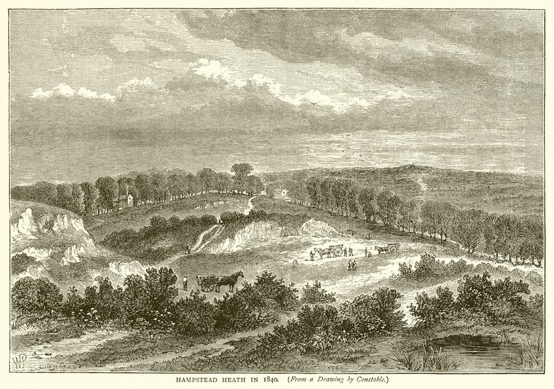 Hampstead Heath w 1840 r. autorstwa English School