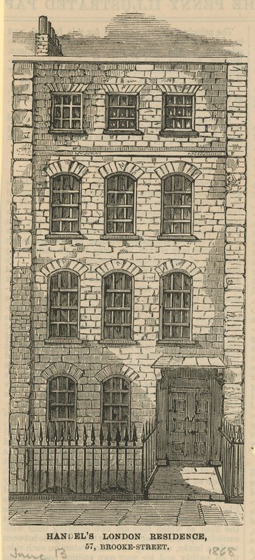 Handels London Residence, 57 Brooke Street autorstwa English School