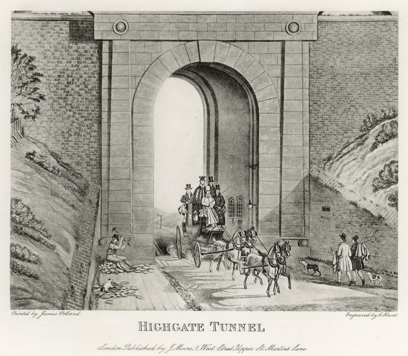 Tunel Highgate autorstwa English School