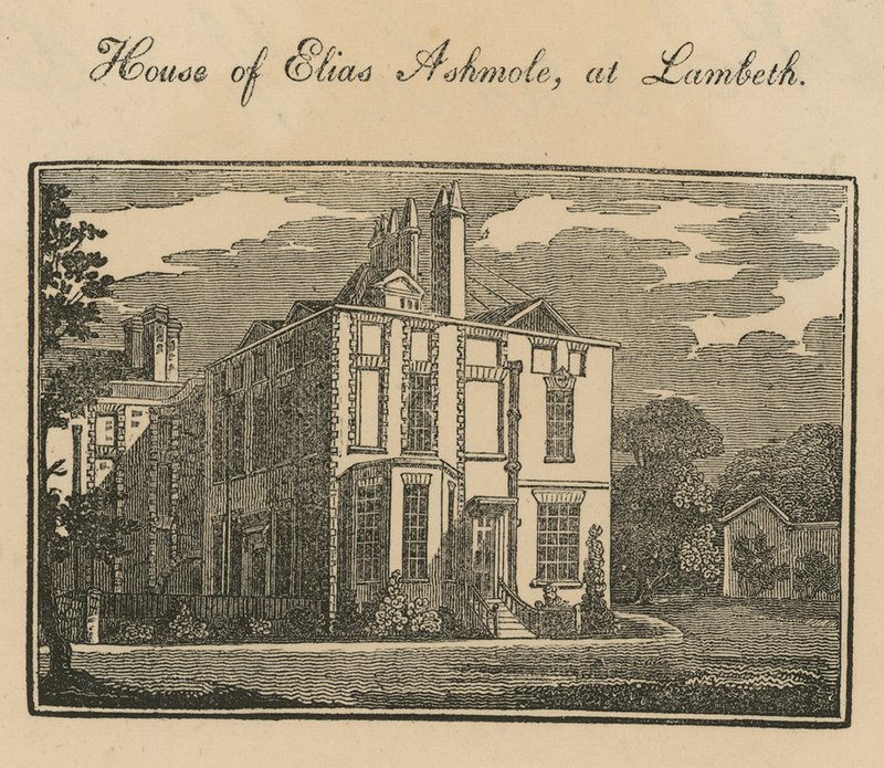 Dom Eliasa Ashmole w Lambeth autorstwa English School