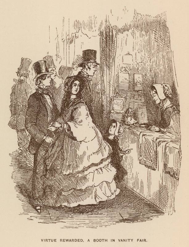 Ilustracja do Vanity Fair autorstwa Thackeraya autorstwa English School