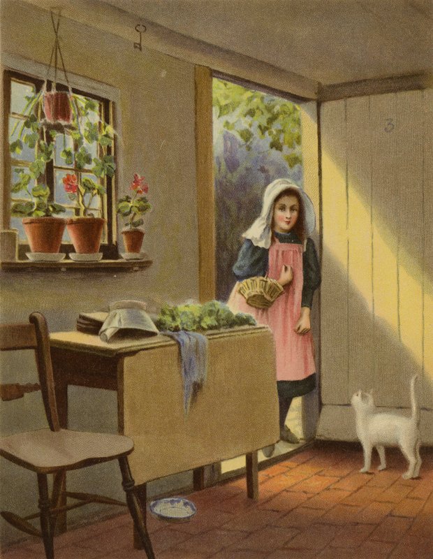 Czy ktoś jest w domu? (chromolit) autorstwa English School