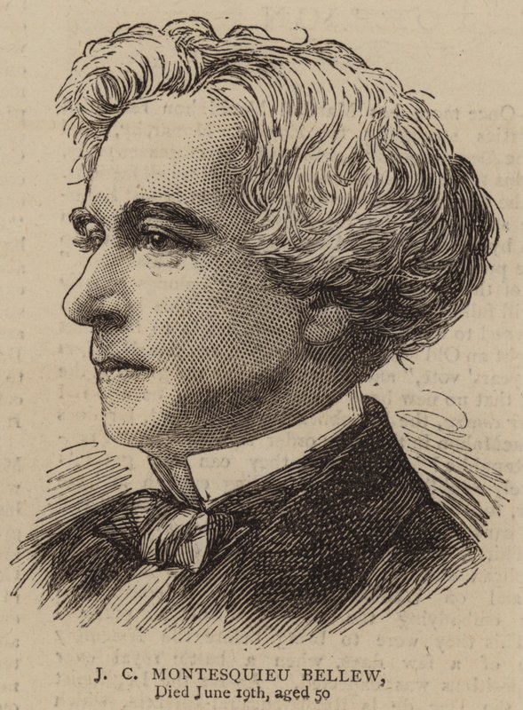 J C Montesquieu Bellew (rycina) autorstwa English School