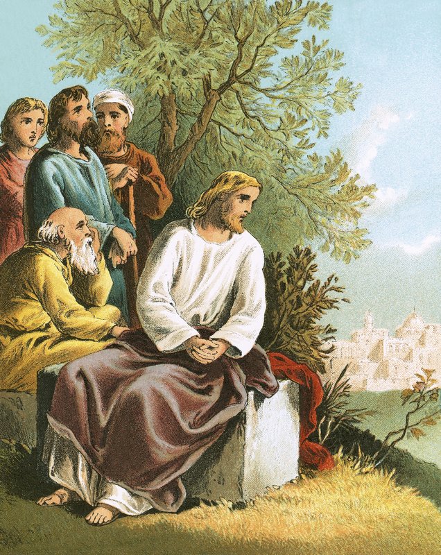 Jezus opłakujący Jerozolimę autorstwa English School