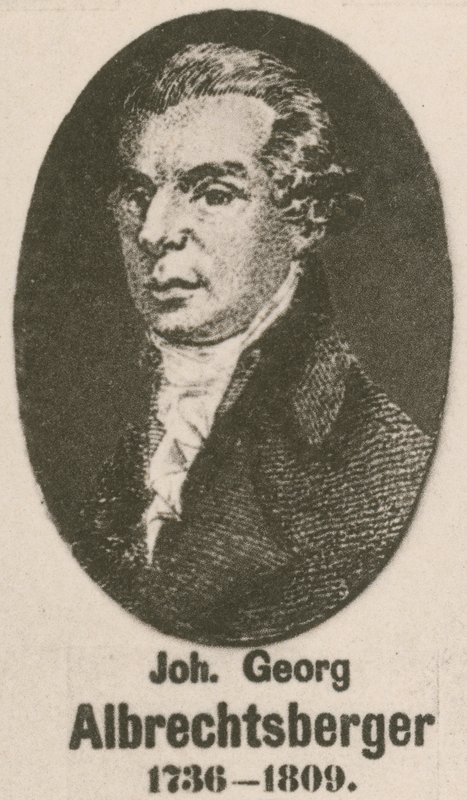 Johann Georg Albrechtsberger (grafika) autorstwa English School
