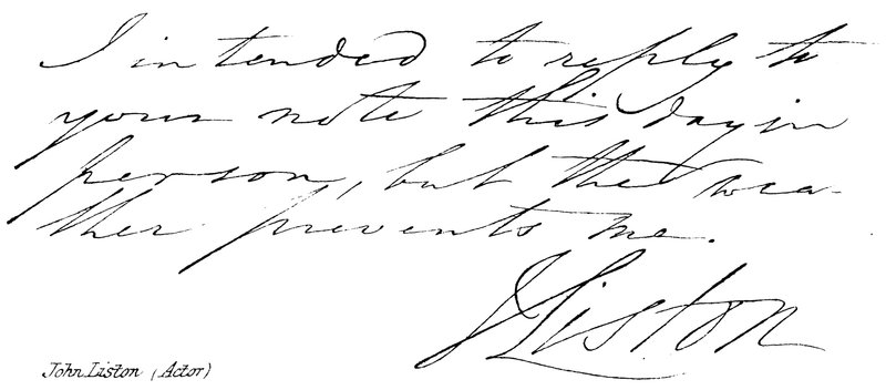 John Liston (aktor) autorstwa English School