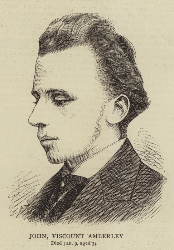John Wicehrabia Amberley (Grawerowanie) autorstwa English School