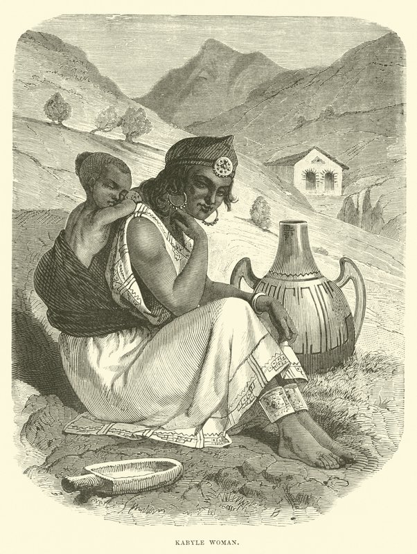 Kabyle kobieta autorstwa English School