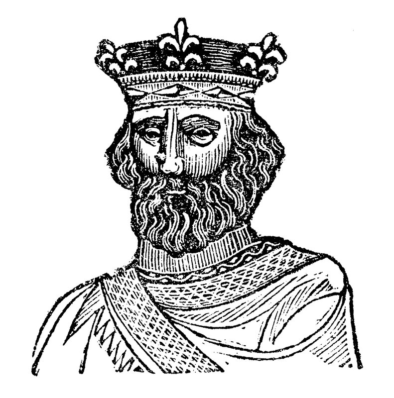 Król Henryk II (drzeworyt) autorstwa English School