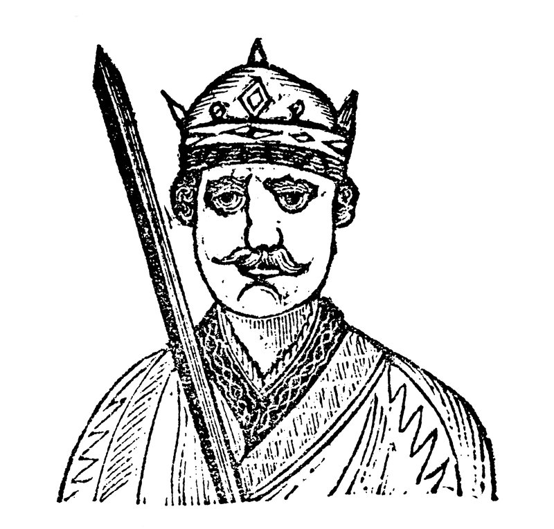 Król Wilhelm Zdobywca (drzeworyt) autorstwa English School