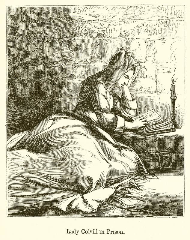 Lady Colvill w więzieniu autorstwa English School
