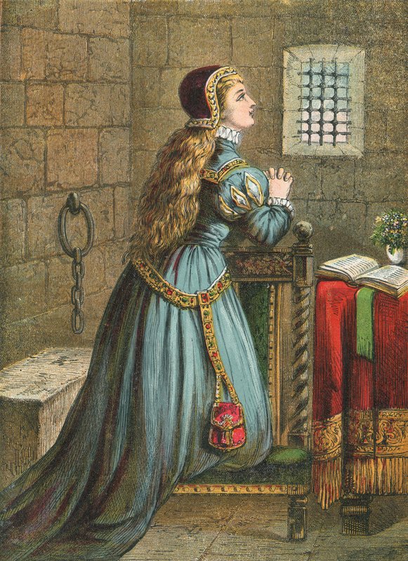 Modląca się Lady Jane Grey autorstwa English School