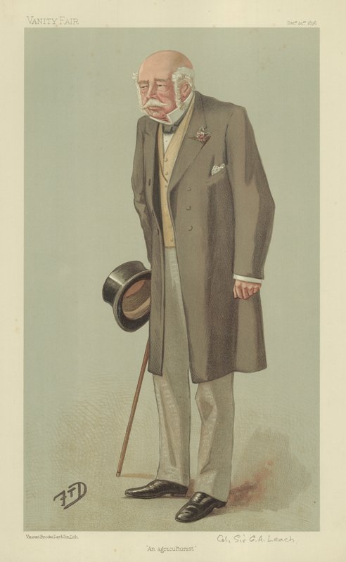 Podpułkownik Sir George Archibald Leach autorstwa English School