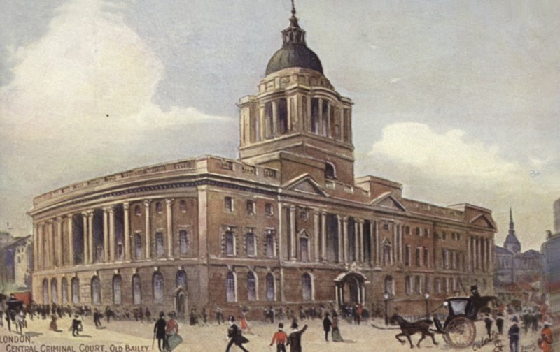 Londyn, Centralny Sąd Karny, Old Bailey autorstwa English School