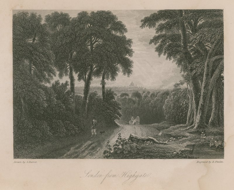 Londyn z Highgate autorstwa English School