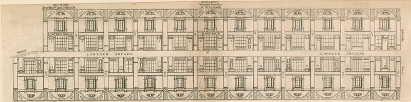 Lowther Arcade, Strand, Londyn autorstwa English School