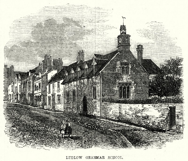 Ludlow Grammar School (grafika) autorstwa English School