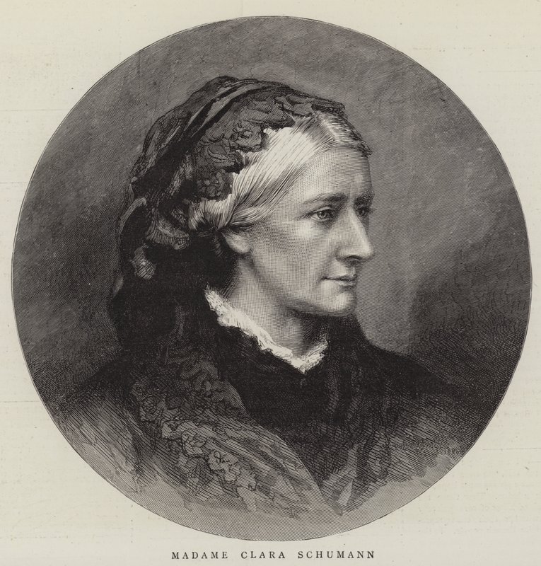 Madame Clara Schumann (Grawerowanie) autorstwa English School