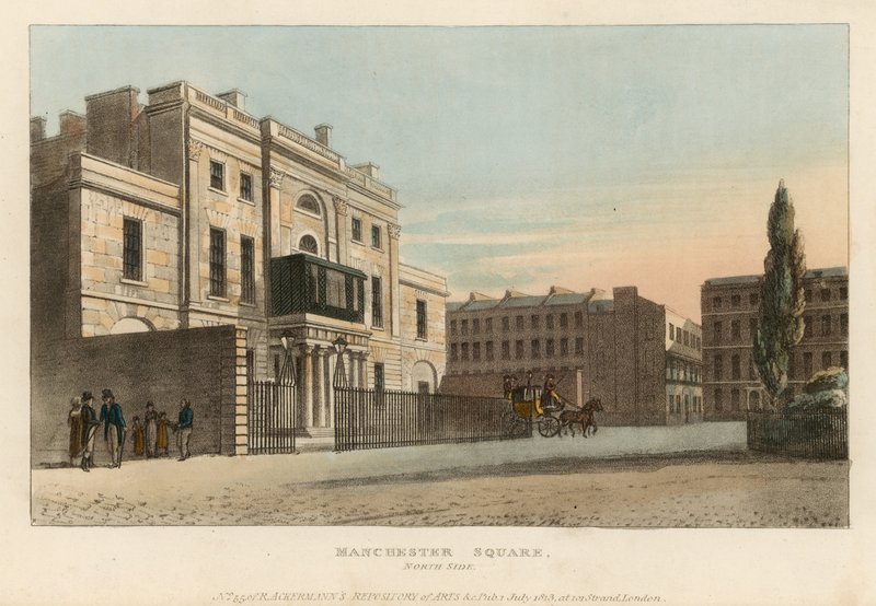 Manchester Square, strona północna autorstwa English School