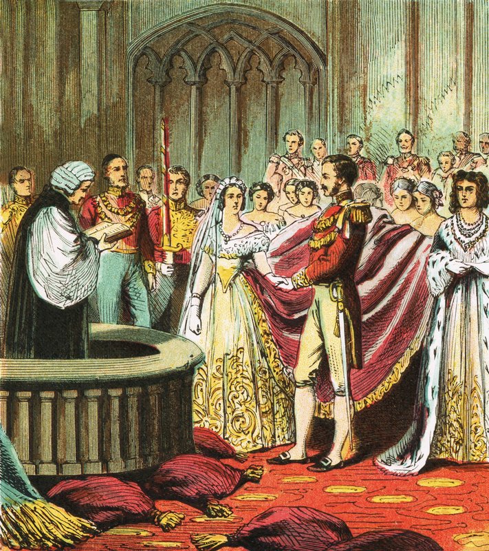 Małżeństwo królowej Wiktorii autorstwa English School