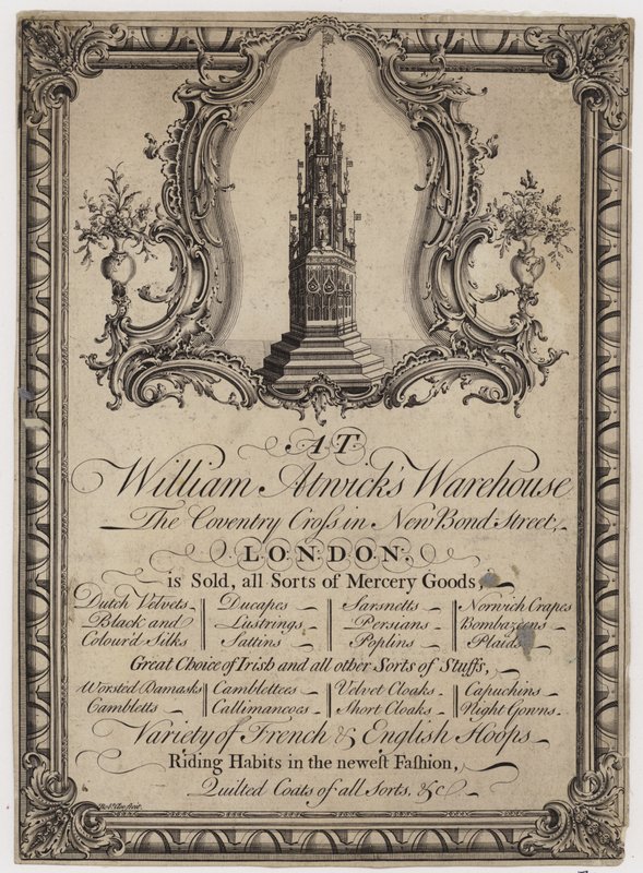 Mercer, William Atwick, karta handlowa autorstwa English School