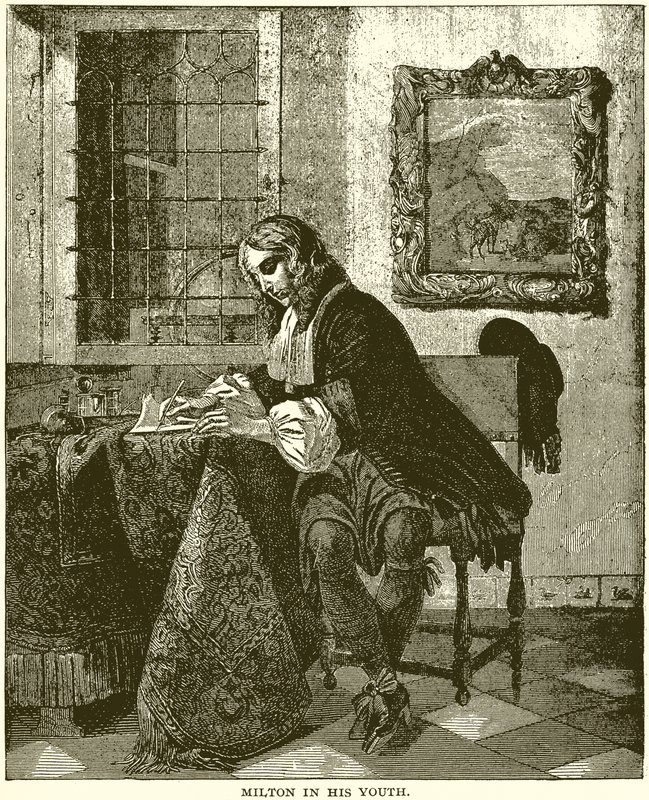 Milton w młodości autorstwa English School
