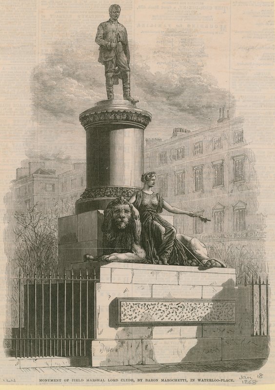 Pomnik feldmarszałka Lorda Clydea autorstwa English School