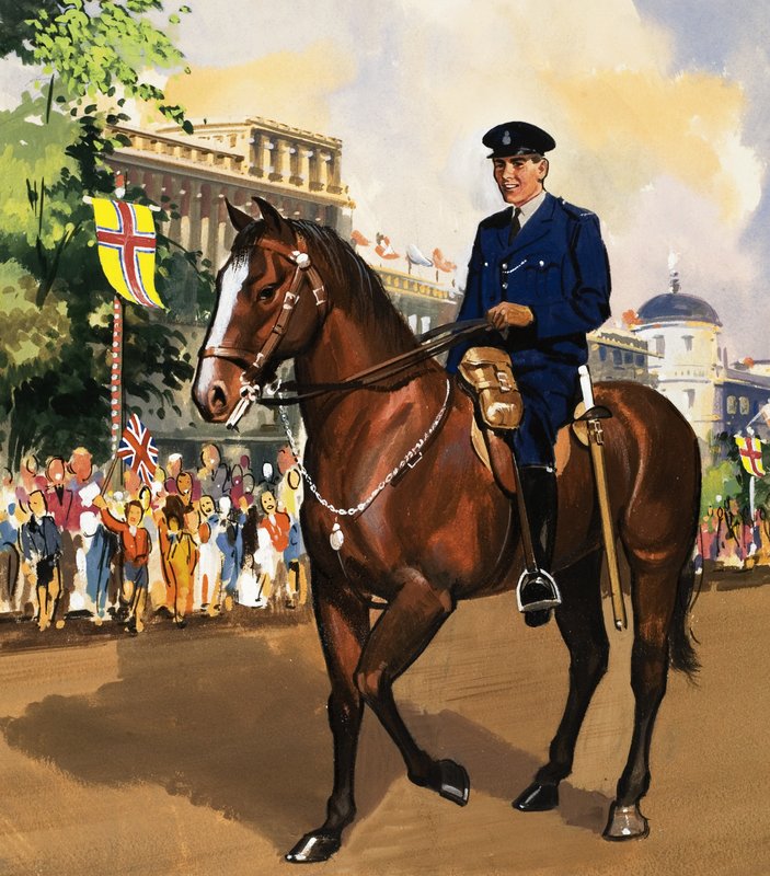 Policjant konny autorstwa English School